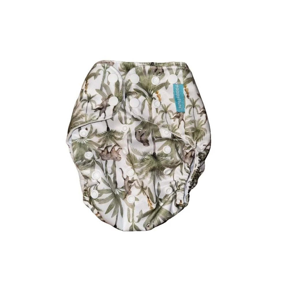 4pc HappyFlute Reusable Cloth Diaper Covers - Adjustable One Size Snaps - New